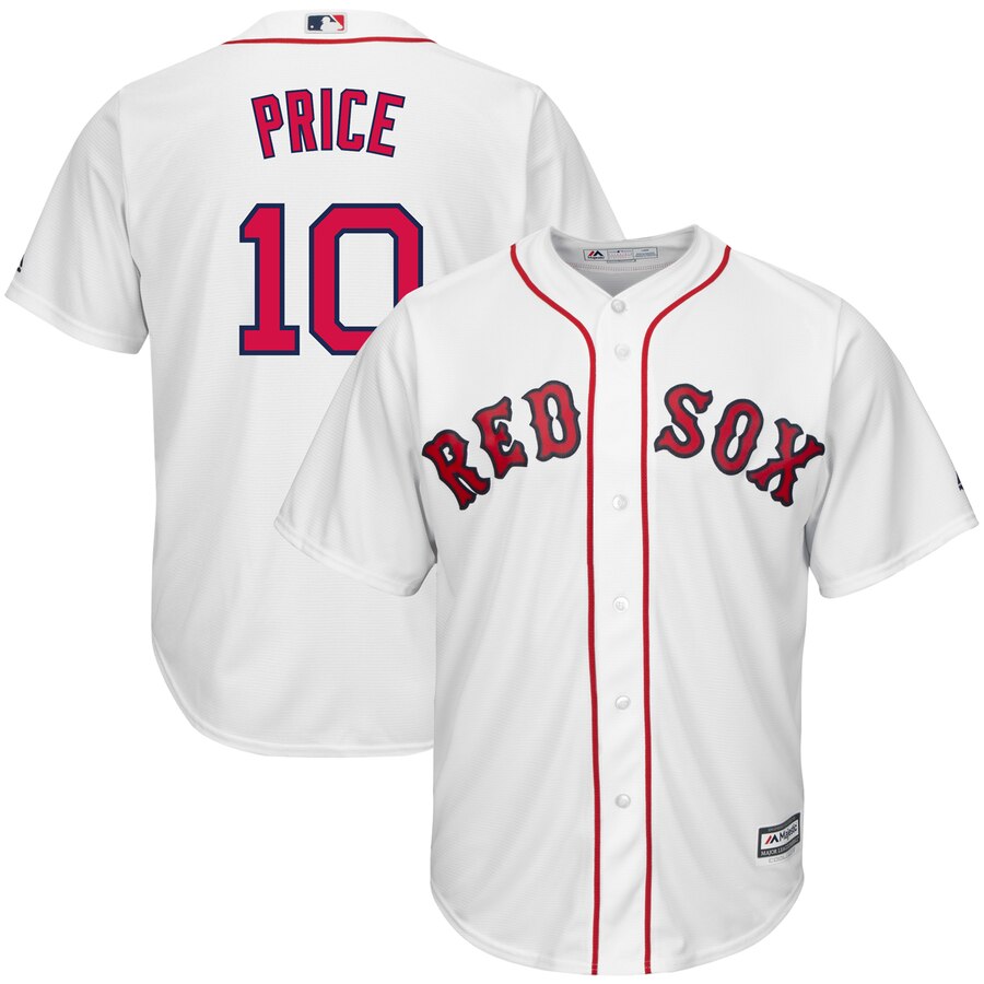 David Price Boston Red Sox Majestic Official Cool Base Player Jersey – White