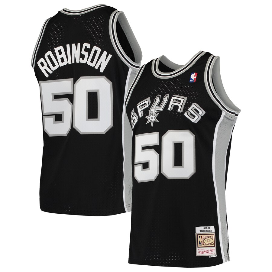 David Robinson San Antonio Spurs Mitchell & Ness Hardwood Classics 1998-99 Swingman Jersey – Black