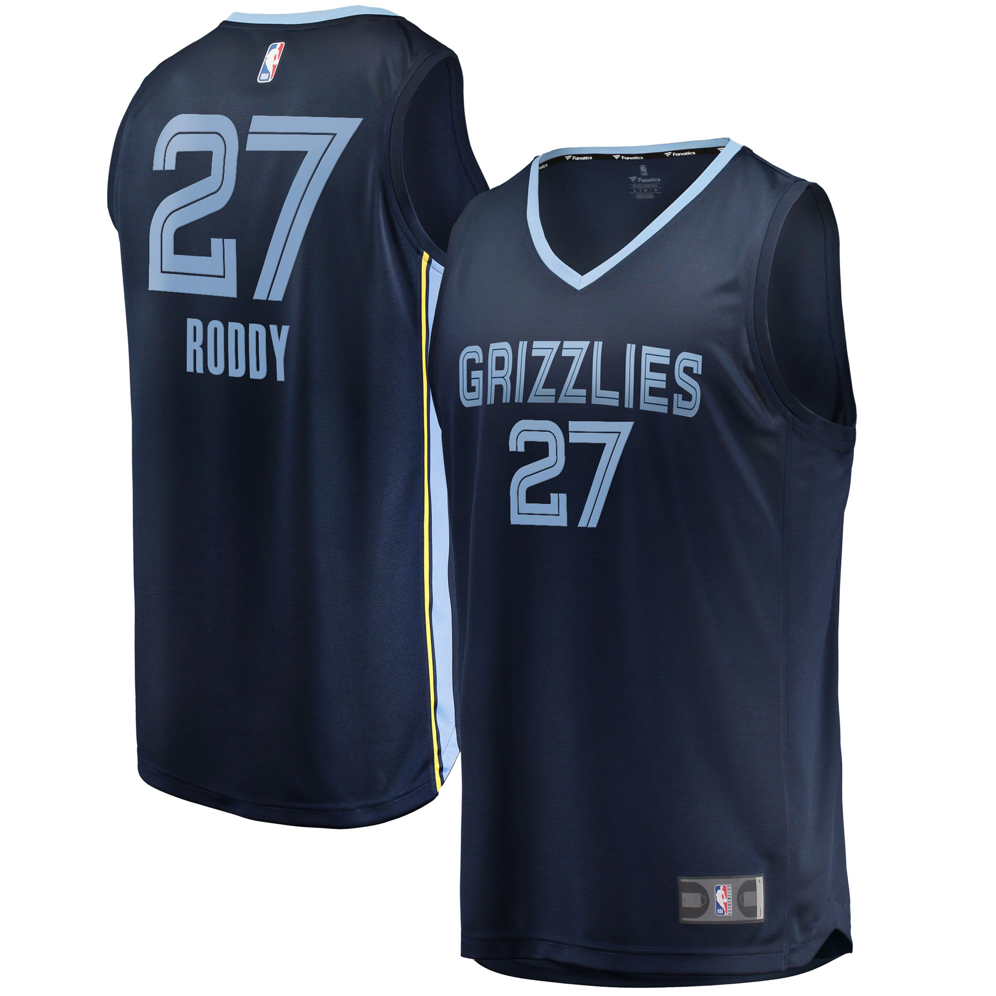 David Roddy Memphis Grizzlies Fanatics Branded 2022 Nba Draft First Round Pick Fast Break Replica Player Jersey - Icon Edition - Navy