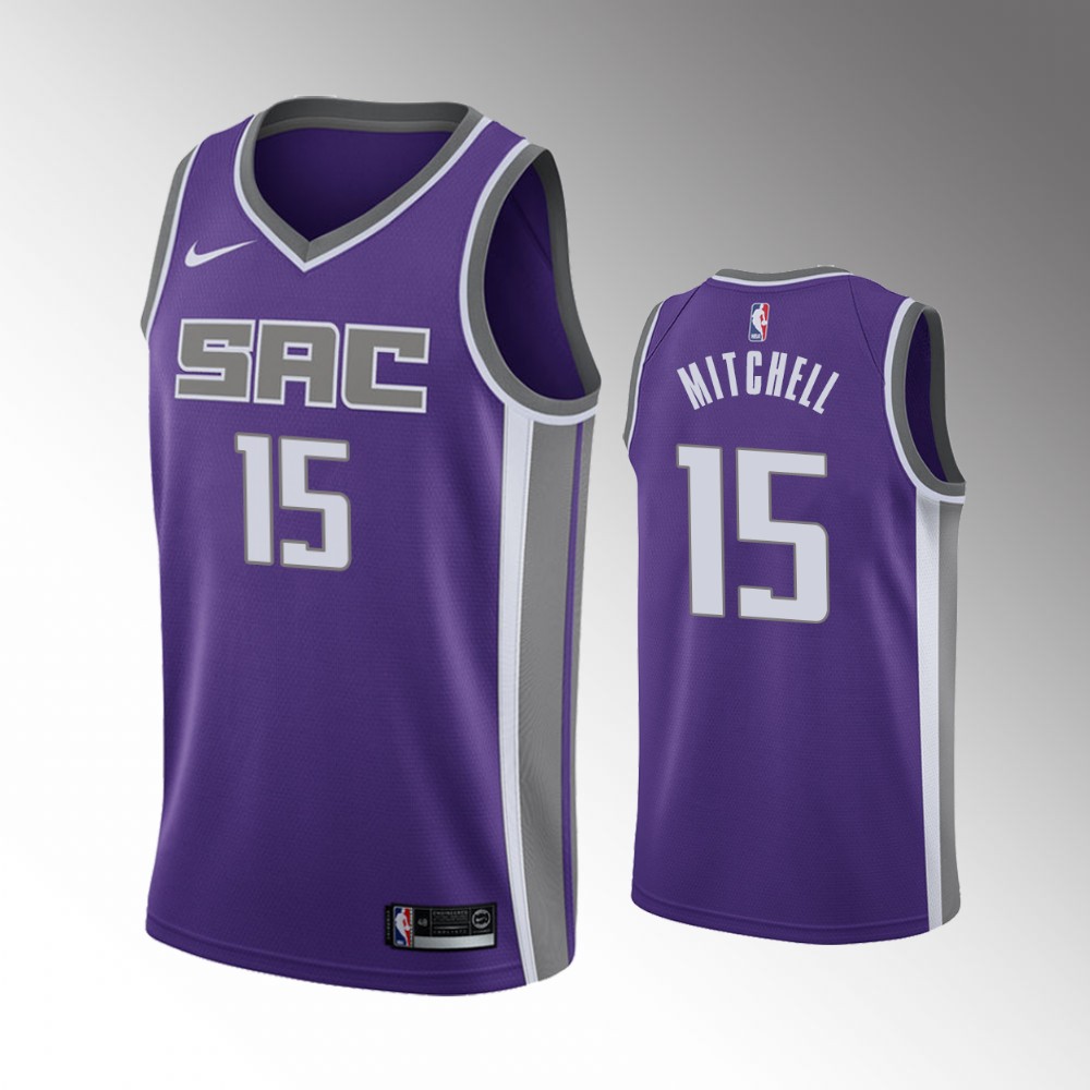 Davion Mitchell Sacramento Kings 2021 Icon Edition Purple Jersey