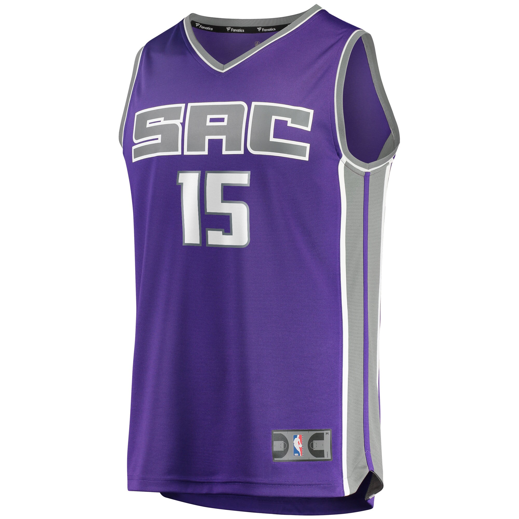 Alternative view of Davion Mitchell Sacramento Kings Fanatics Fast Break Replica Jersey - Icon Edition - Purple