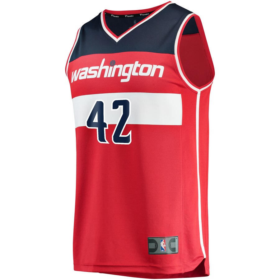 Alternative view of Davis Bertans Washington Wizards Fanatics Branded Fast Break Replica Jersey Red - Icon Edition