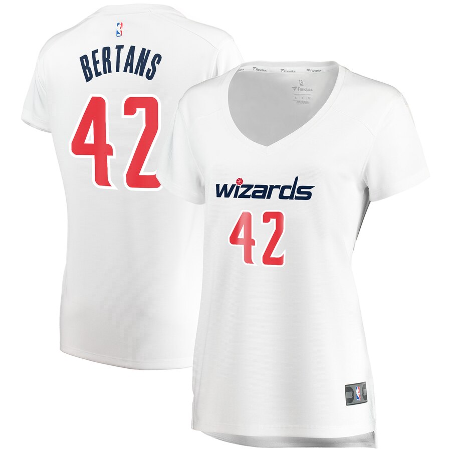 Davis Bertans Washington Wizards Fanatics Branded Women's Fast Break Replica Jersey White - Association Edition