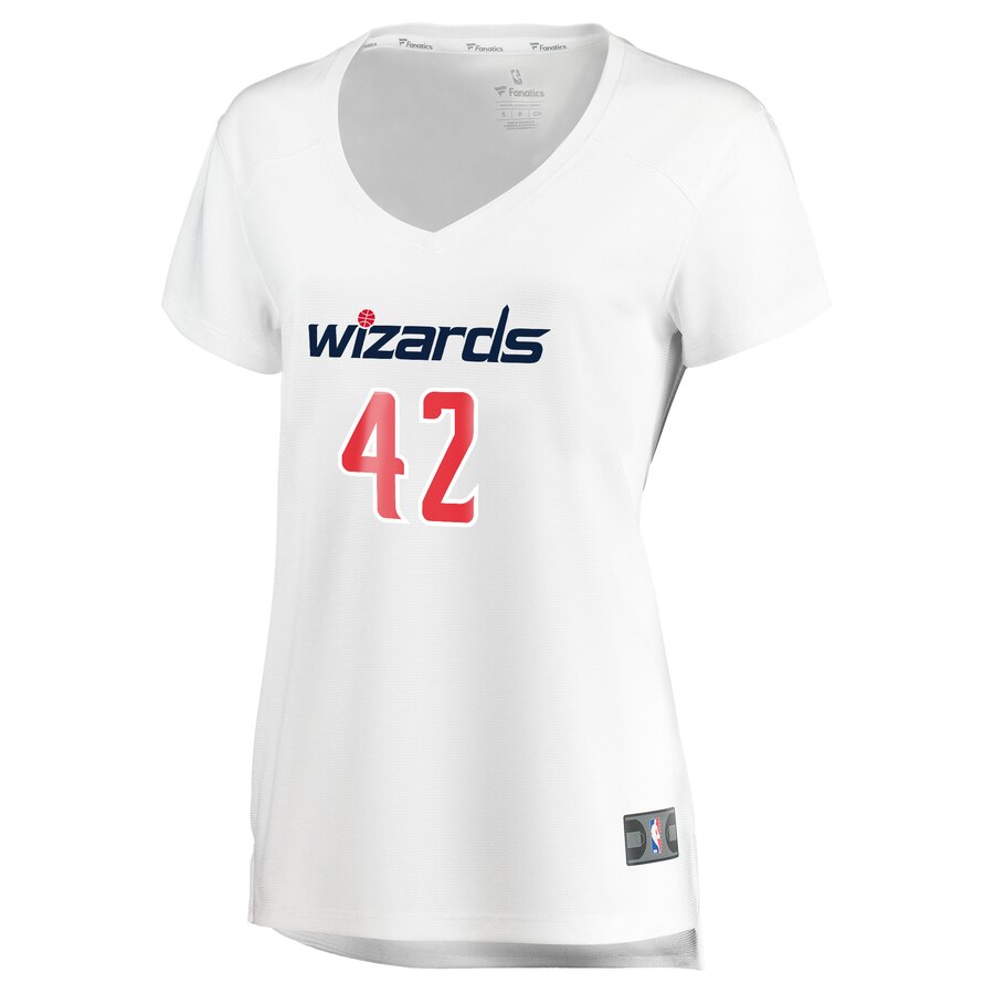 Alternative view of Davis Bertans Washington Wizards Fanatics Branded Women's Fast Break Replica Jersey White - Association Edition