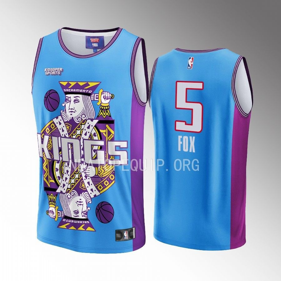 De'Aaron Fox 5 Sacramento Kings NBA & KidSuper Studios Unisex Hometown Jersey - JS891 
