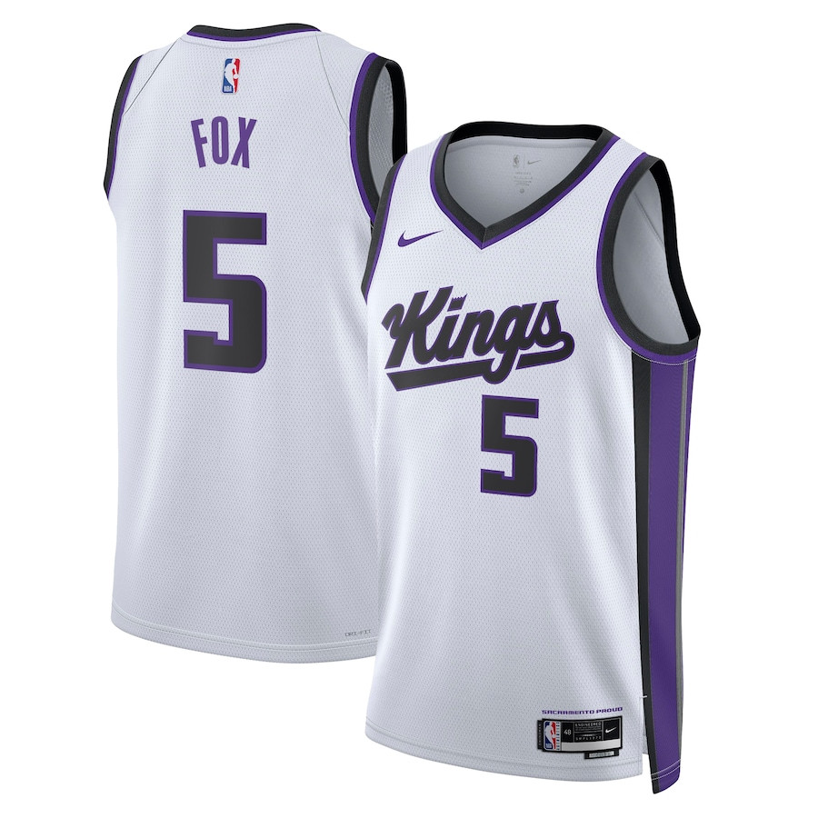 De'Aaron Fox 5 Sacramento Kings Unisex Swingman Jersey - Association Edition - White - JS952 