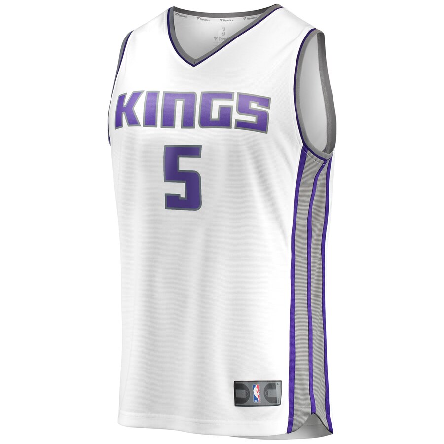 Alternative view of De'aaron Fox Sacramento Kings Fanatics Branded 2019/20 Fast Break Replica Player Jersey - Association Edition - White