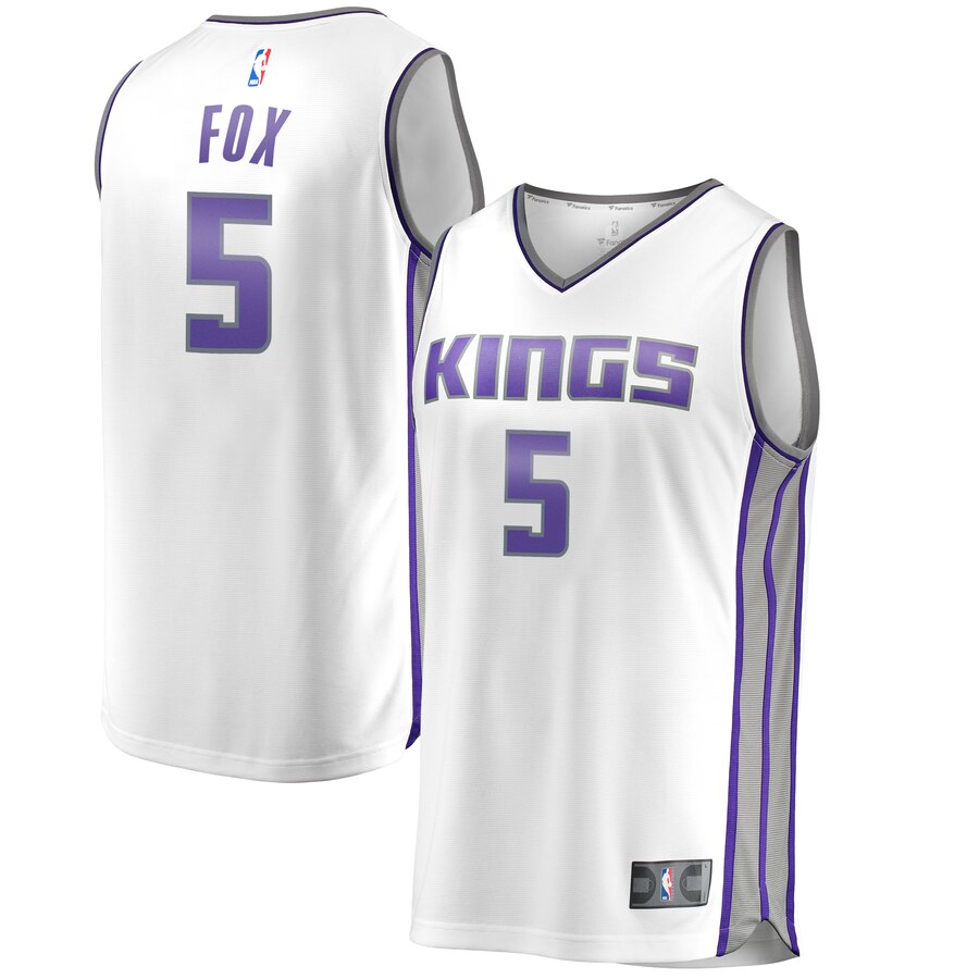 De'aaron Fox Sacramento Kings Fanatics Branded Youth Fast Break Replica Jersey - Association Edition - White