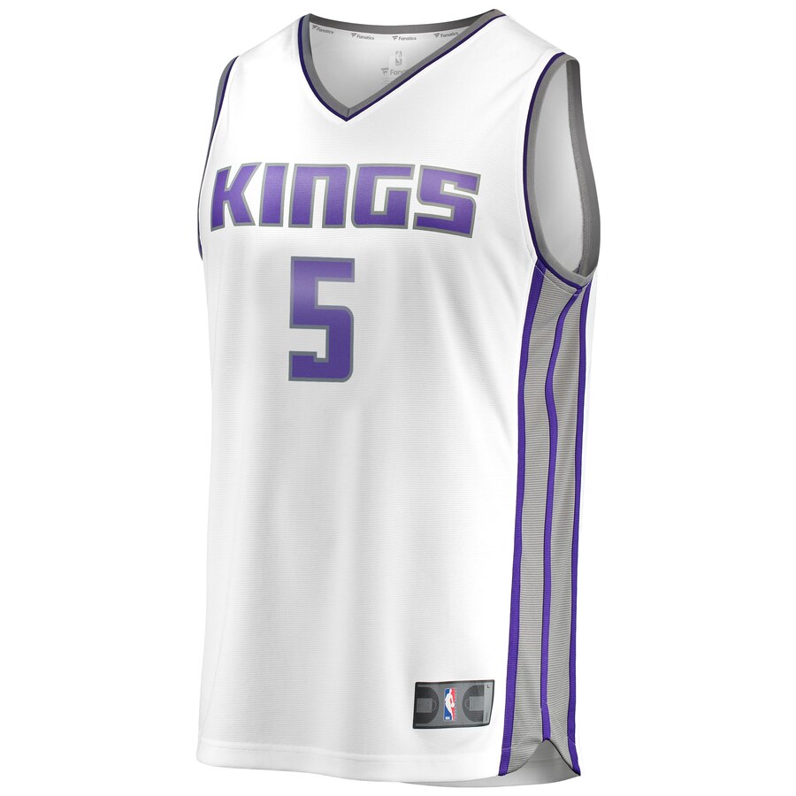 Alternative view of De'aaron Fox Sacramento Kings Fanatics Branded Youth Fast Break Replica Jersey - Association Edition - White