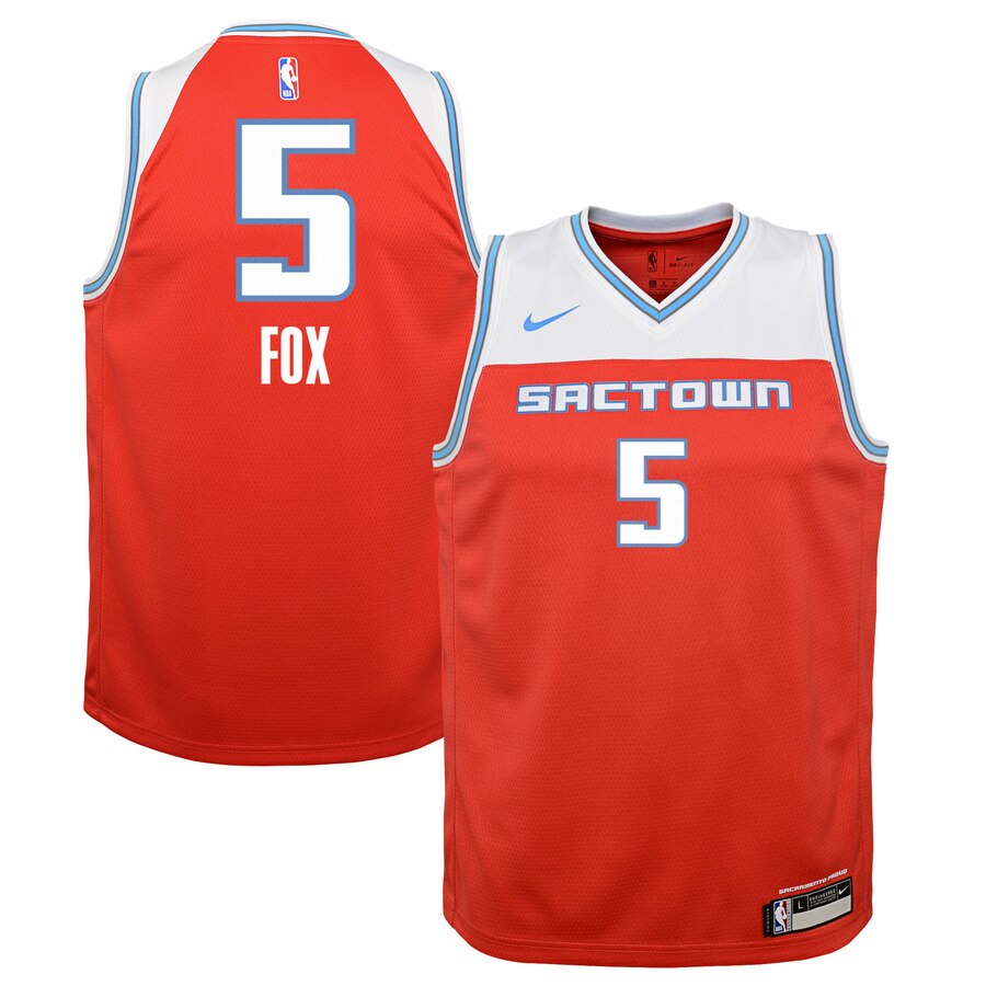 Deaaron Fox Sacramento Kings Youth Swingman Jersey Red - City Edition