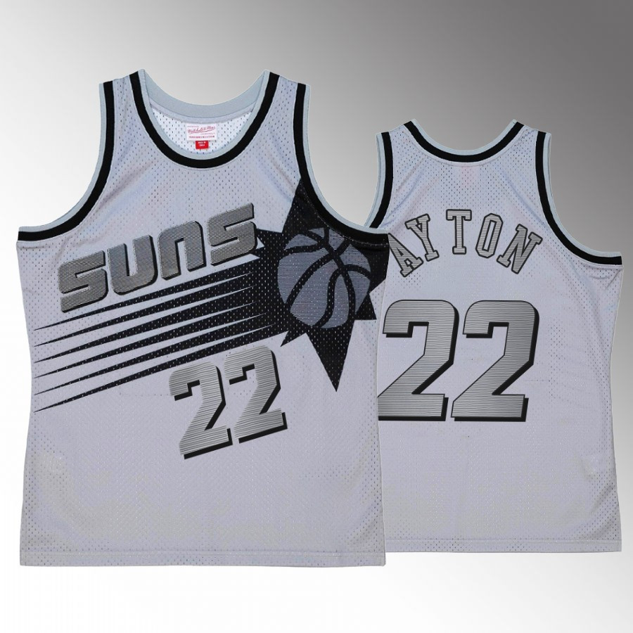 Deandre Ayton 22 Space Knit Jersey Phoenix Suns Grey Hardwood Classics Men Jersey - JS764 