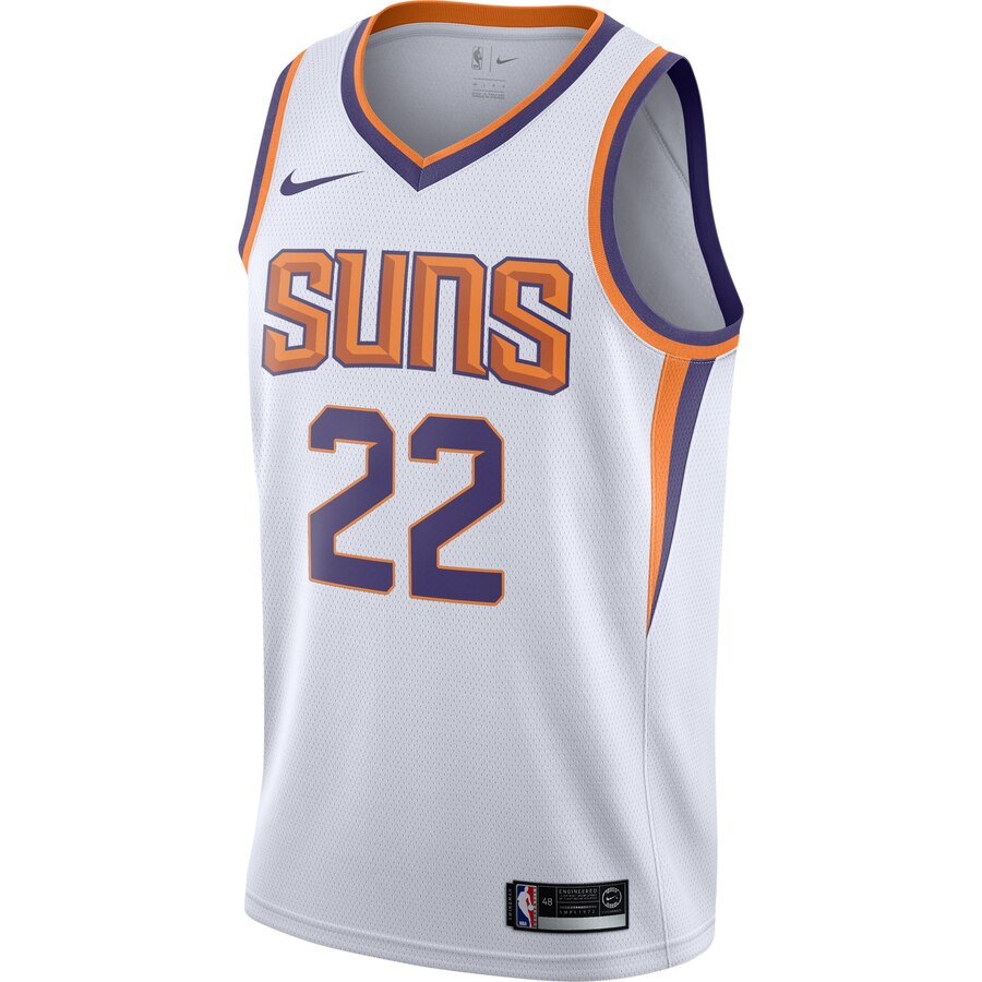 Alternative view of Deandre Ayton Phoenix Suns 2019/2020 Swingman Jersey - Association Edition - White