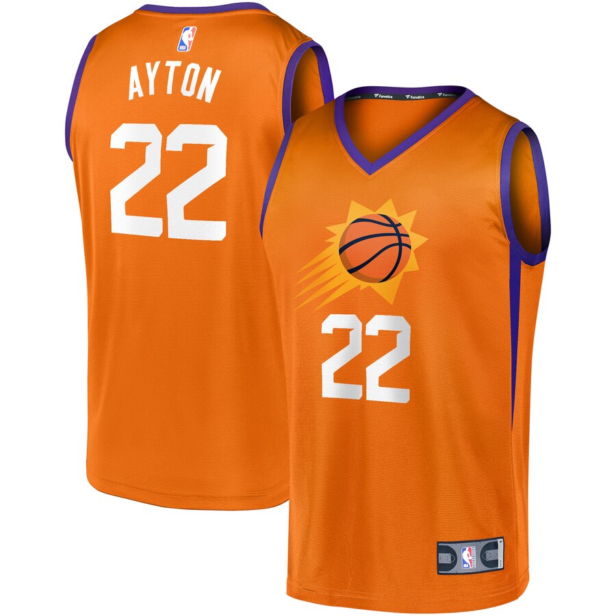 Deandre Ayton Phoenix Suns Fanatics Branded Fast Break Team Replica Jersey Orange – Statement Edition