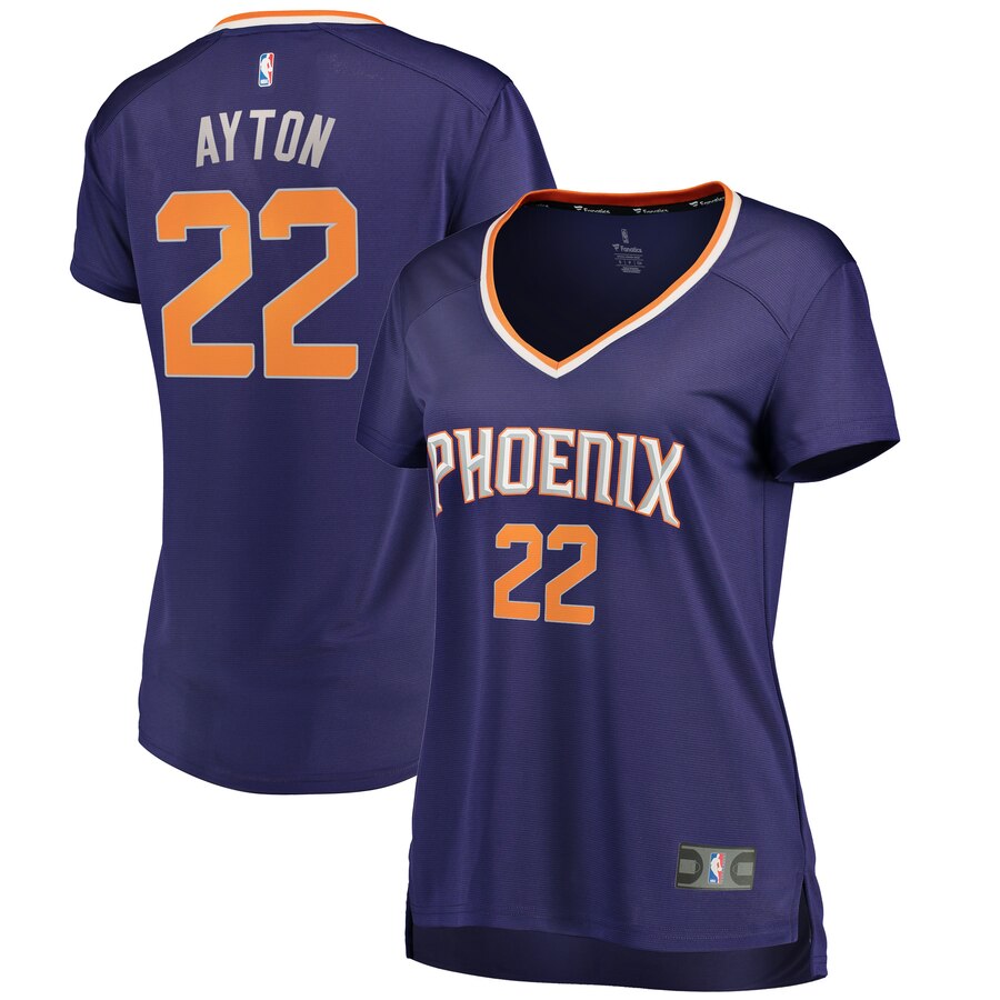 Deandre Ayton Phoenix Suns Fanatics Branded Women's Fast Break Replica Jersey Purple - Icon Edition