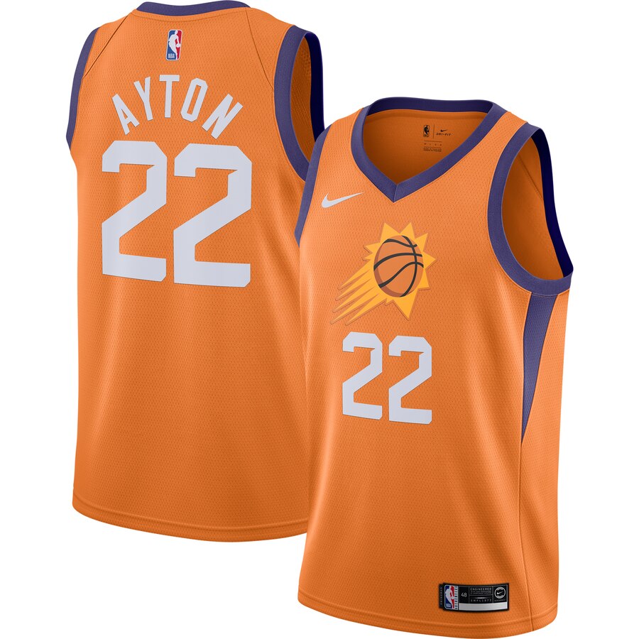 Deandre Ayton Phoenix Suns Finished Swingman Jersey Orange - Statement Edition