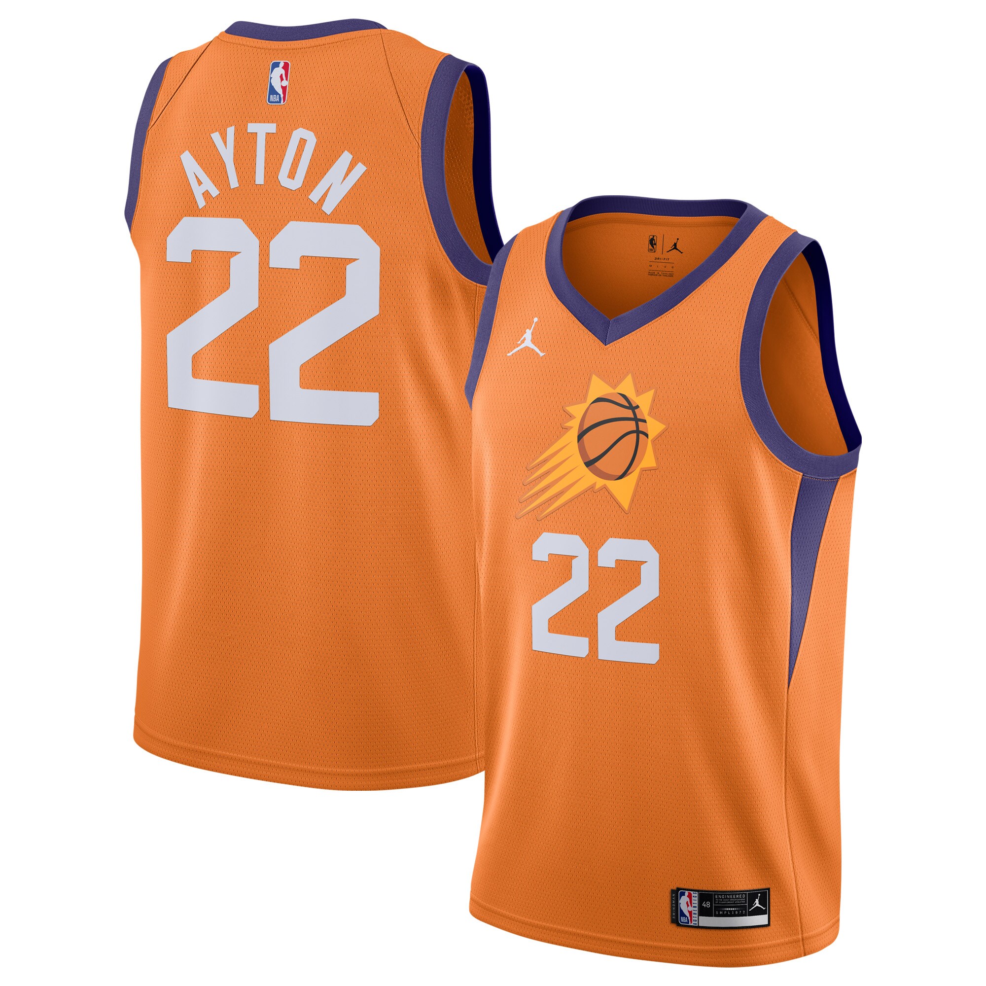 Deandre Ayton Phoenix Suns Jordan Brand 2020/21 Swingman Jersey – Statement Edition – Orange