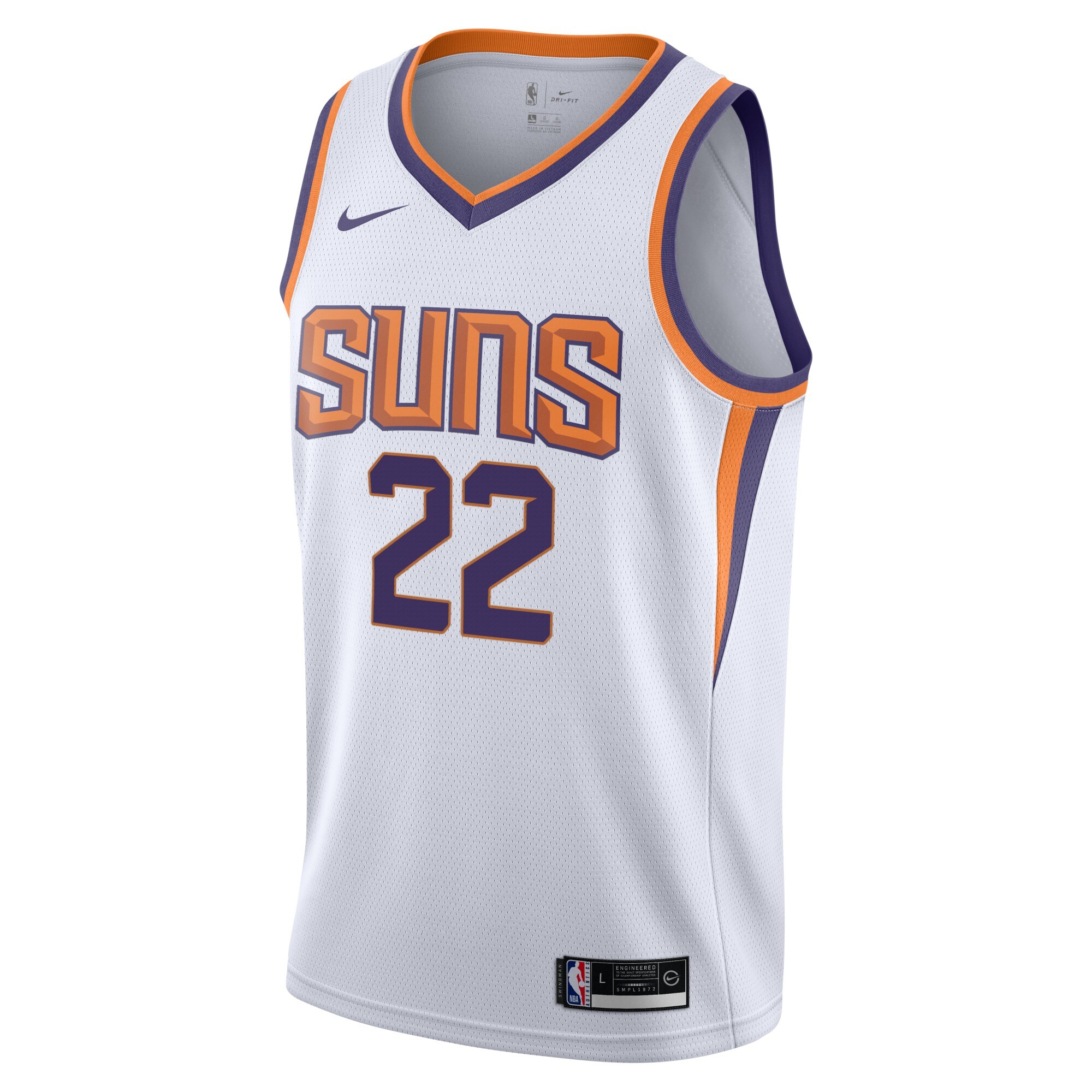 Alternative view of Deandre Ayton Phoenix Suns Youth Swingman Jersey - Association Edition - White