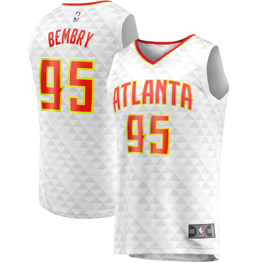 Deandre' Bembry Atlanta Hawks Fanatics Branded Fast Break Player Replica Jersey - Association Edition - White