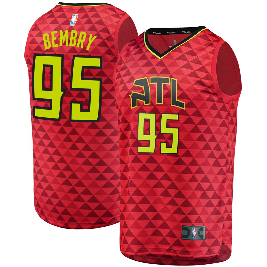 Deandre Bembry Atlanta Hawks Fanatics Branded Fast Break Replica Jersey Red - Statement Edition