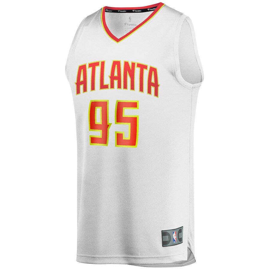 Alternative view of Deandre' Bembry Atlanta Hawks Fanatics Branded Youth Fast Break Replica Player Jersey - Association Edition - White