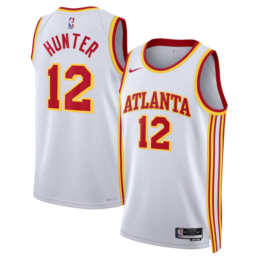 De'Andre Hunter 12 Atlanta Hawks Unisex Swingman Jersey - Association Edition - White - JS308 