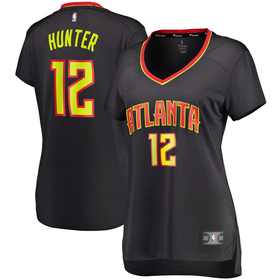 De'andre Hunter Atlanta Hawks Fanatics Branded Women's Fast Break Replica Jersey Black - Icon Edition