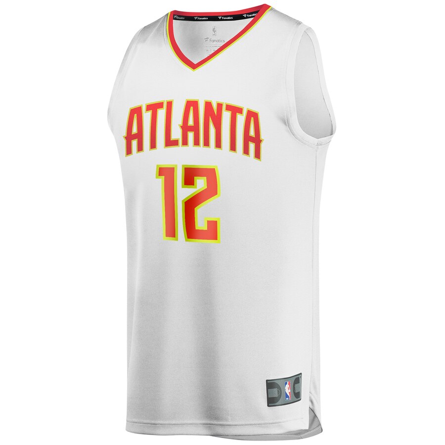 Alternative view of De'andre Hunter Atlanta Hawks Fanatics Branded Youth Fast Break Replica Jersey White - Association Edition