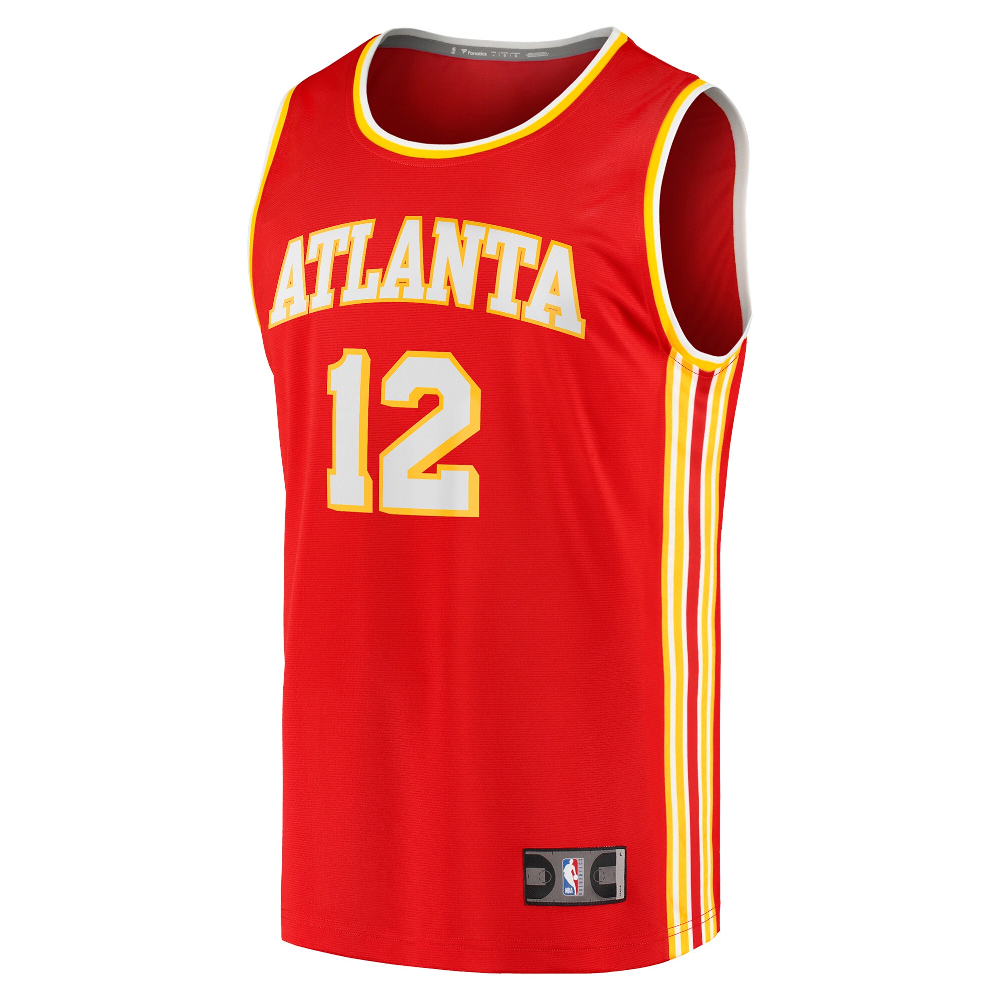 Alternative view of De'andre Hunter Atlanta Hawks Fanatics Youth Fast Break Replica Jersey - Icon Edition - Red