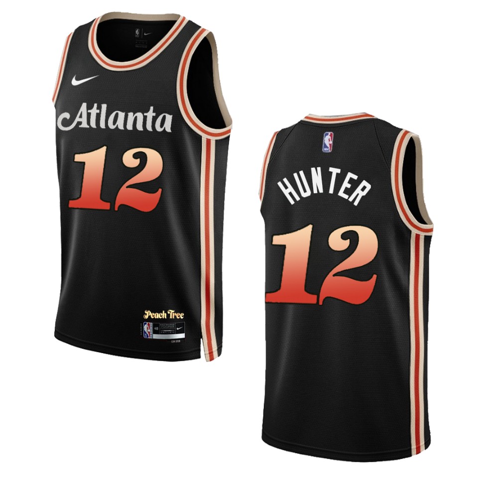 De'andre Hunter Black City Edition 2022-23 Atlanta Hawks Swingman Jersey