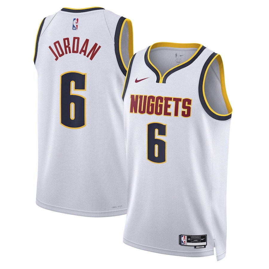 DeAndre Jordan 6 Denver Nuggets Unisex Swingman Jersey - Association Edition - White - JS459 