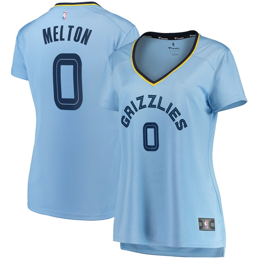 De'anthony Melton Memphis Grizzlies Fanatics Branded Women's Fast Break Replica Jersey Light Blue - Statement Edition