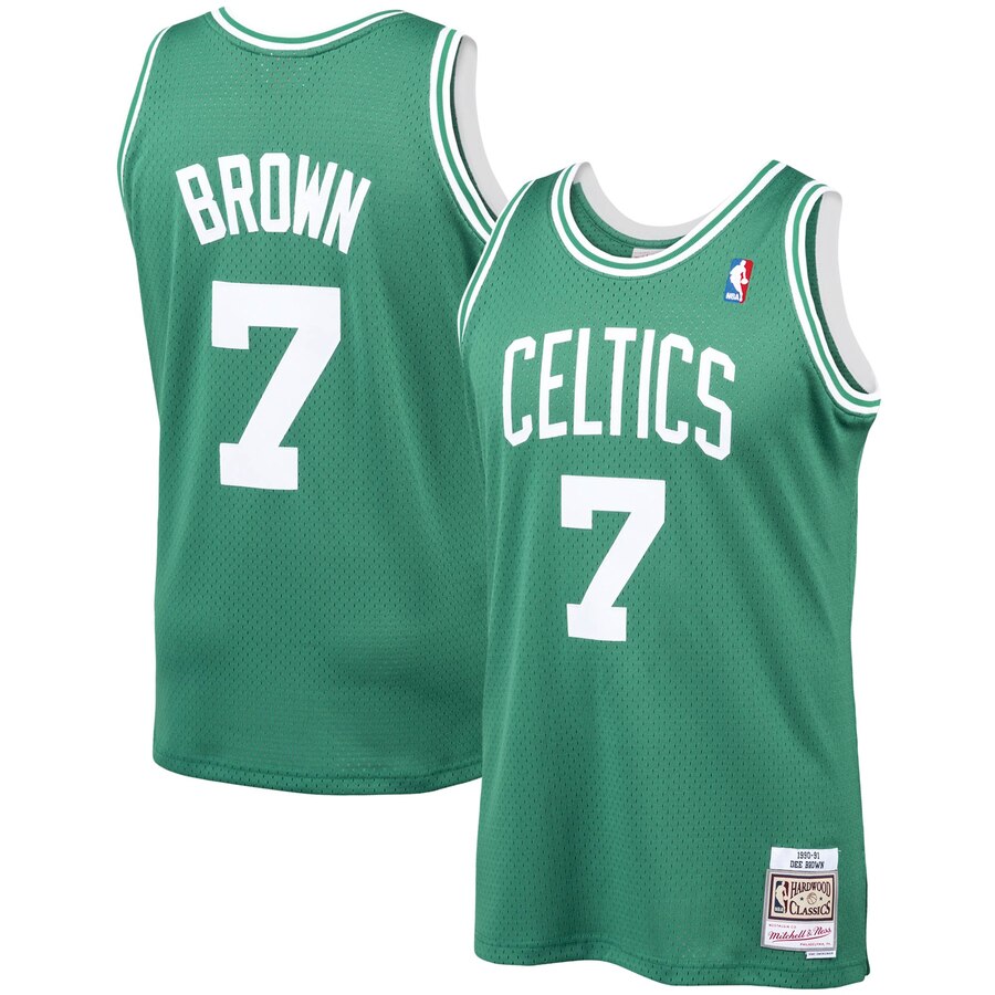 Dee Brown Boston Celtics Mitchell & Ness 1990-91 Hardwood Classics Swingman Player Jersey - Kelly Green