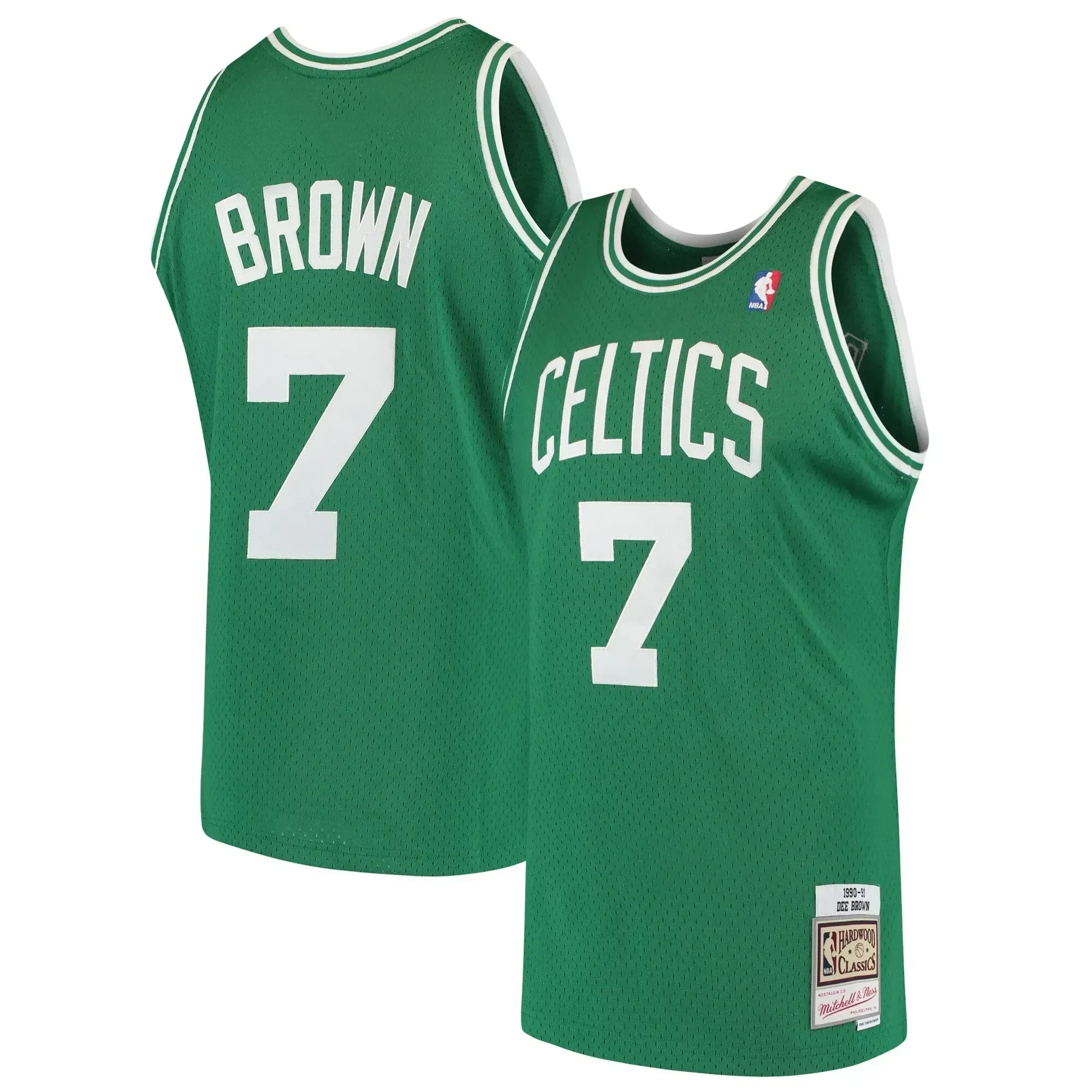 Dee Brown Boston Celtics Mitchell & Ness 1985-86 Hardwood Classics Swingman Jersey - Kelly Green - JS243 