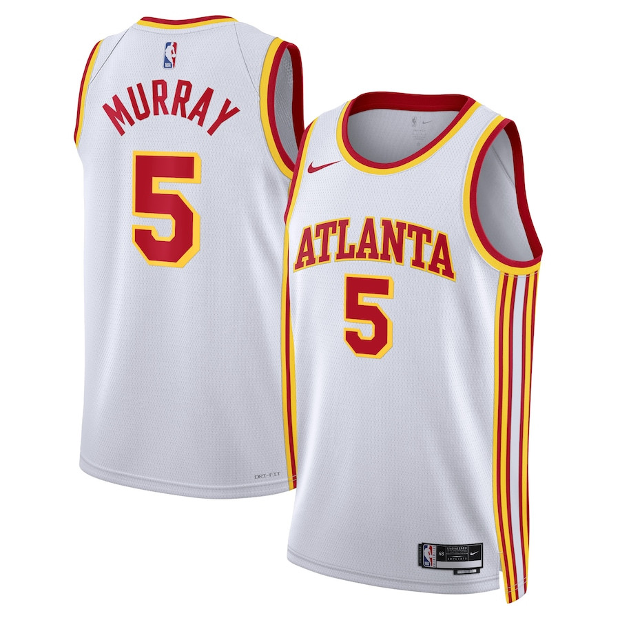 Dejounte Murray 5 Atlanta Hawks Unisex Swingman Jersey - Association Edition - White - JS520 