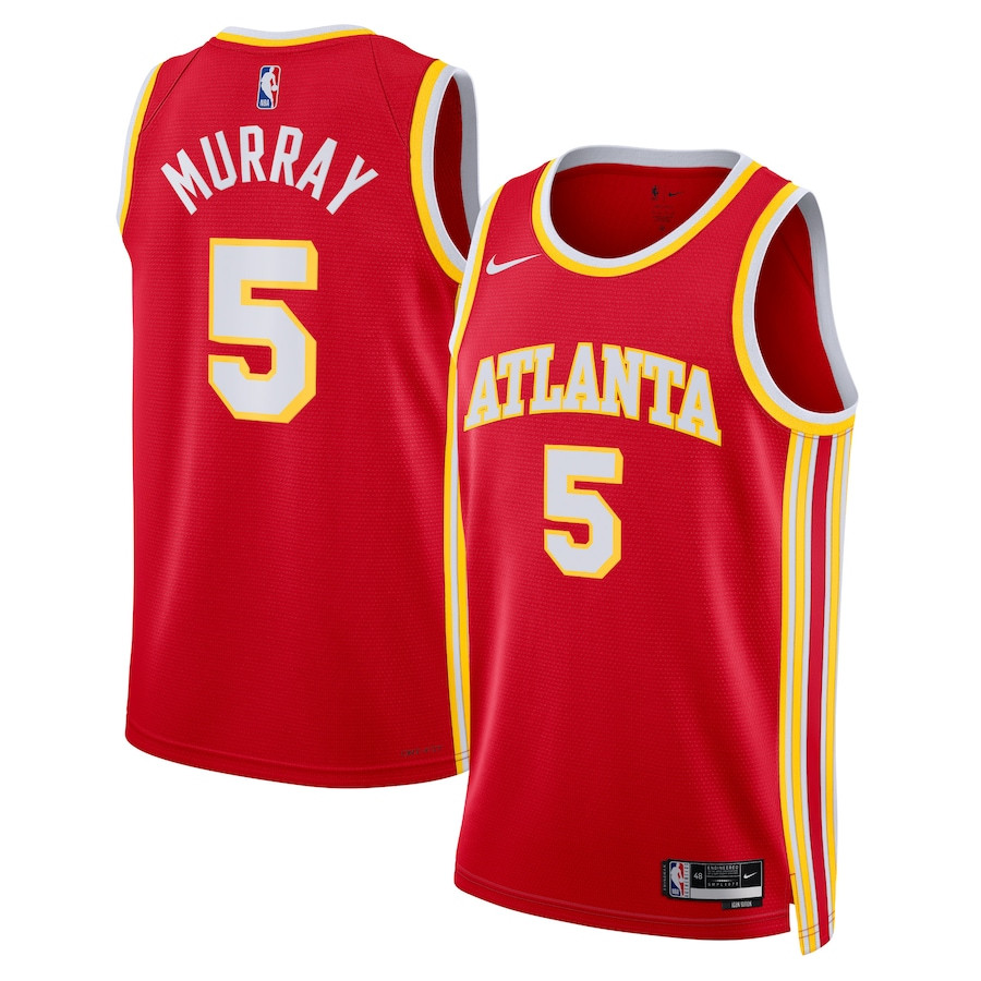 Dejounte Murray 5 Atlanta Hawks Unisex Swingman Jersey - Icon Edition - Red - JS991 