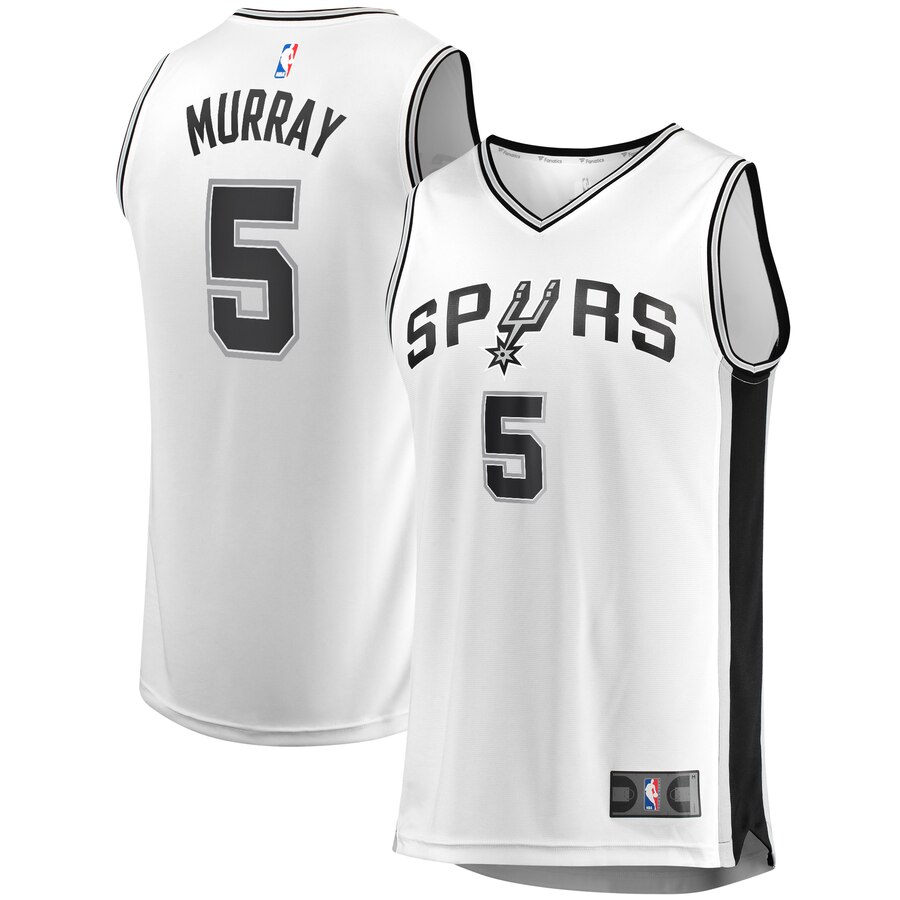 Dejounte Murray San Antonio Spurs Fanatics Branded Fast Break Replica Player Jersey – Association Edition – White