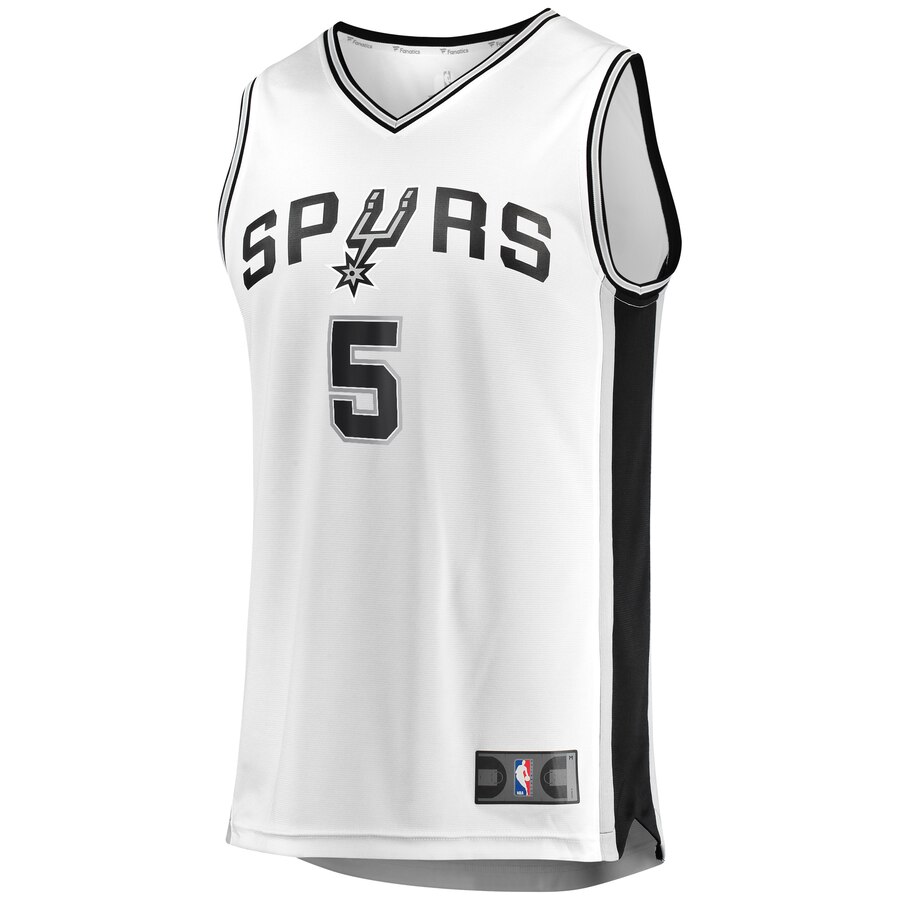 Alternative view of Dejounte Murray San Antonio Spurs Fanatics Branded Youth Fast Break Replica Player Jersey - Association Edition - White