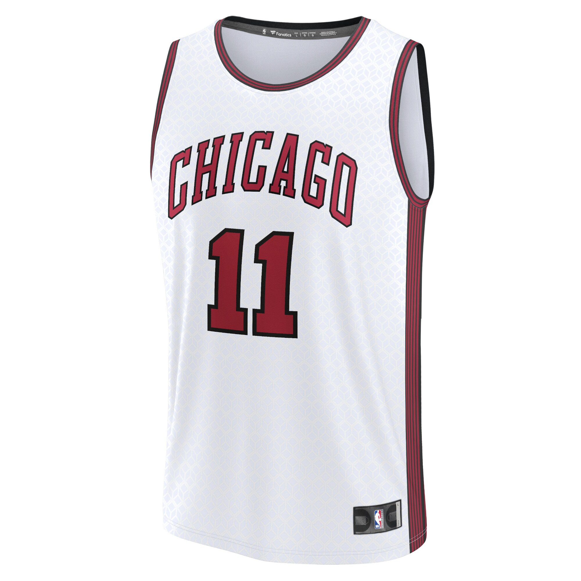 Alternative view of Demar Derozan Chicago Bulls Fanatics Fastbreak Jersey - City Edition - White
