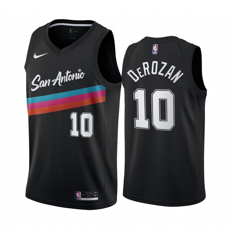 Demar Derozan San Antonio Spurs Black City Edition Fiesta Colors 2020-21 Jersey