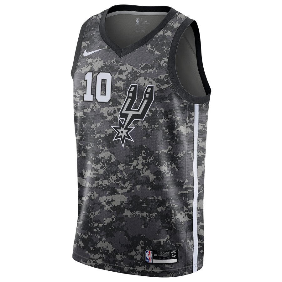 Alternative view of Demar Derozan San Antonio Spurs City Edition Swingman Jersey - Black
