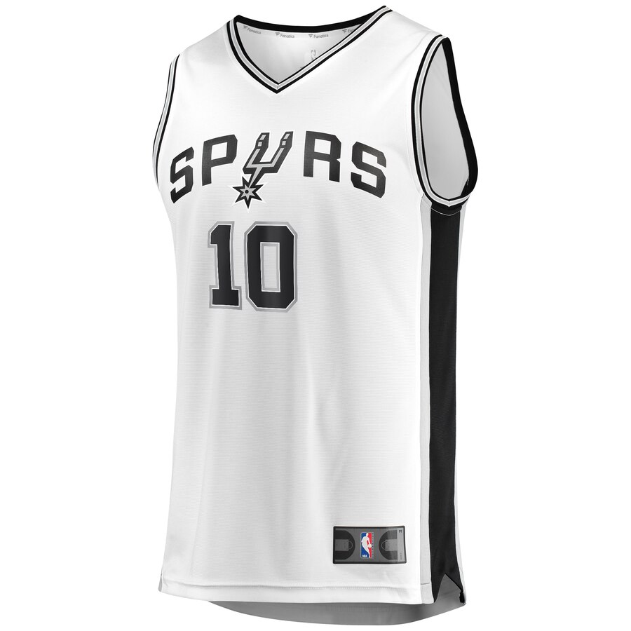 Alternative view of Demar Derozan San Antonio Spurs Fanatics Branded Fast Break Replica Player Jersey - White - Association Edition
