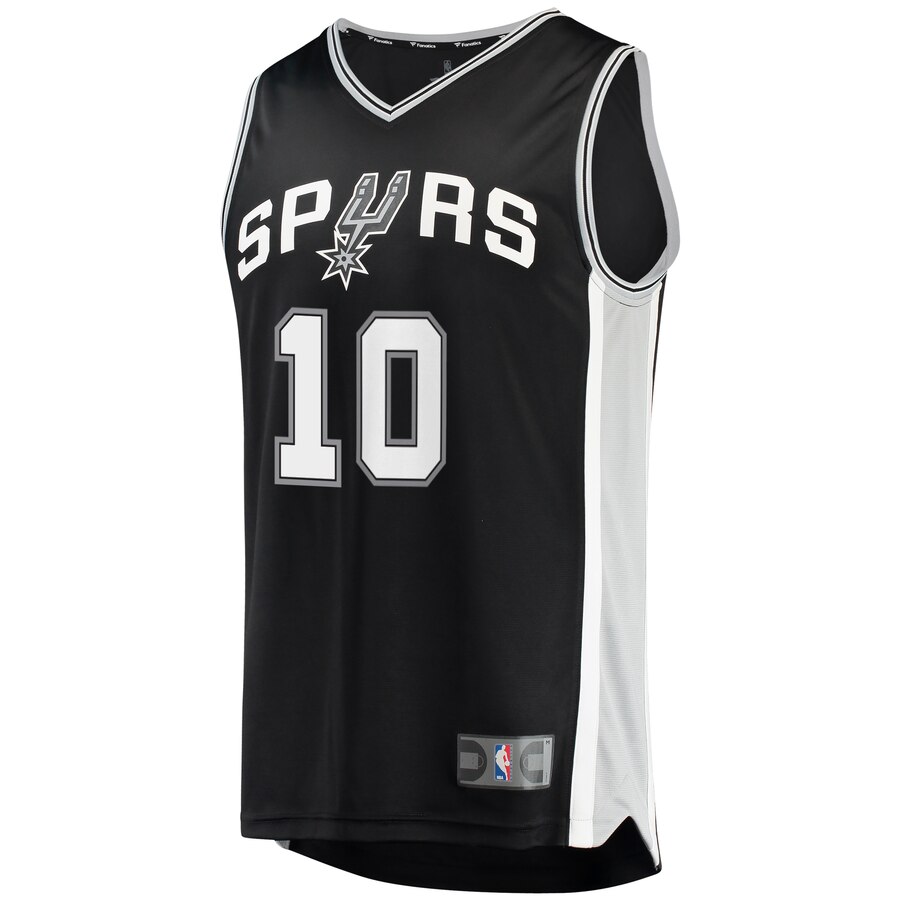 Alternative view of Demar Derozan San Antonio Spurs Fanatics Branded Youth Fast Break Jersey - Icon Edition - Black