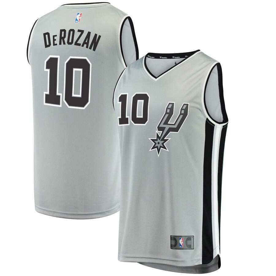 Demar Derozan San Antonio Spurs Fanatics Branded Youth Fast Break Jersey - Statement Edition - Silver