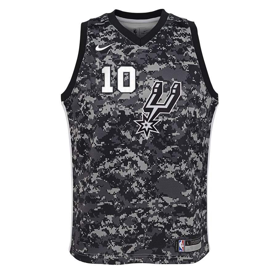 Alternative view of Demar Derozan San Antonio Spurs Youth Swingman Jersey Black - City Edition