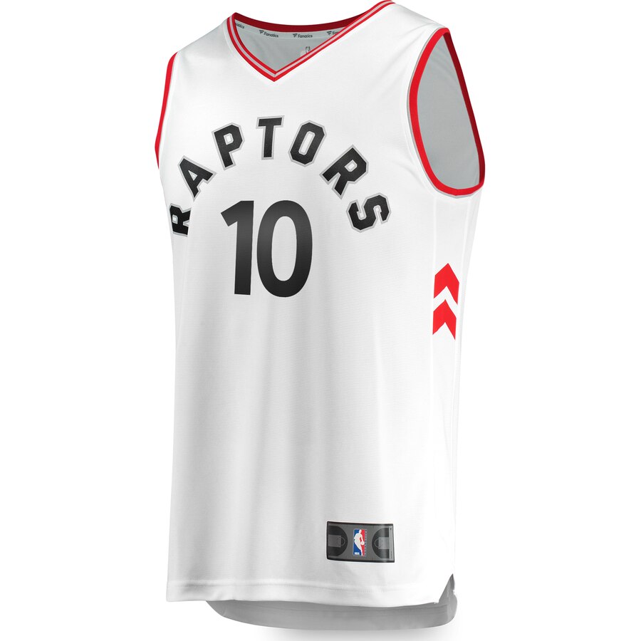 Alternative view of Demar Derozan Toronto Raptors Fanatics Branded Fast Break Replica Jersey White - Association Edition