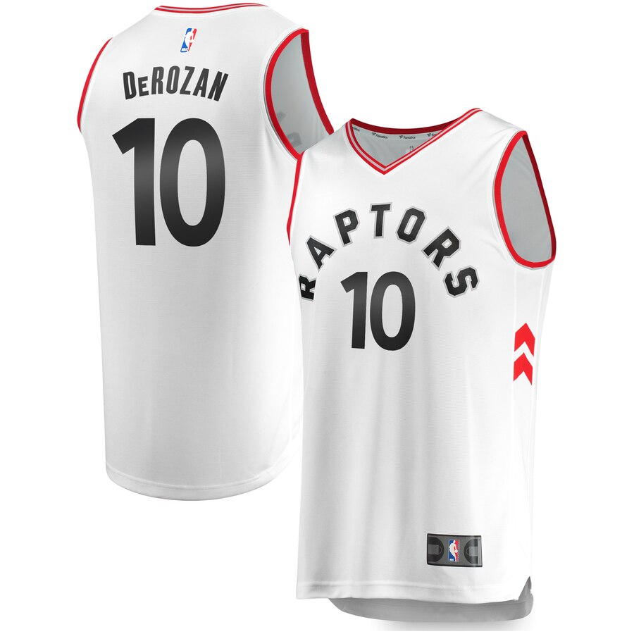 Demar Derozan Toronto Raptors Fanatics Branded Fast Break Replica Jersey White - Association Edition