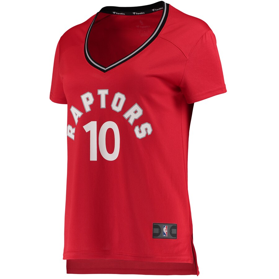 Alternative view of Demar Derozan Toronto Raptors Fanatics Branded Women's Fast Break Replica Jersey Red - Icon Edition