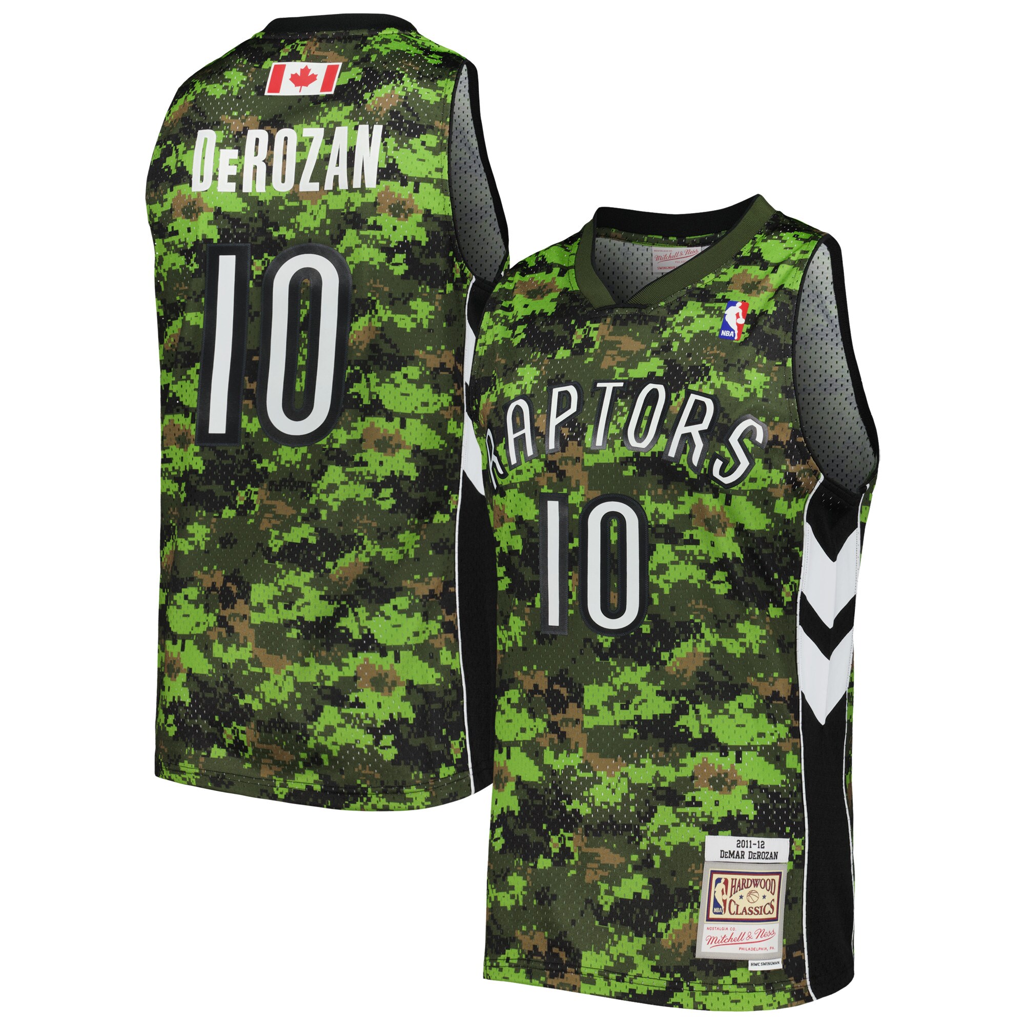 Demar Derozan Toronto Raptors Mitchell & Ness 2011/12 Hardwood Classics Swingman Jersey - Camo