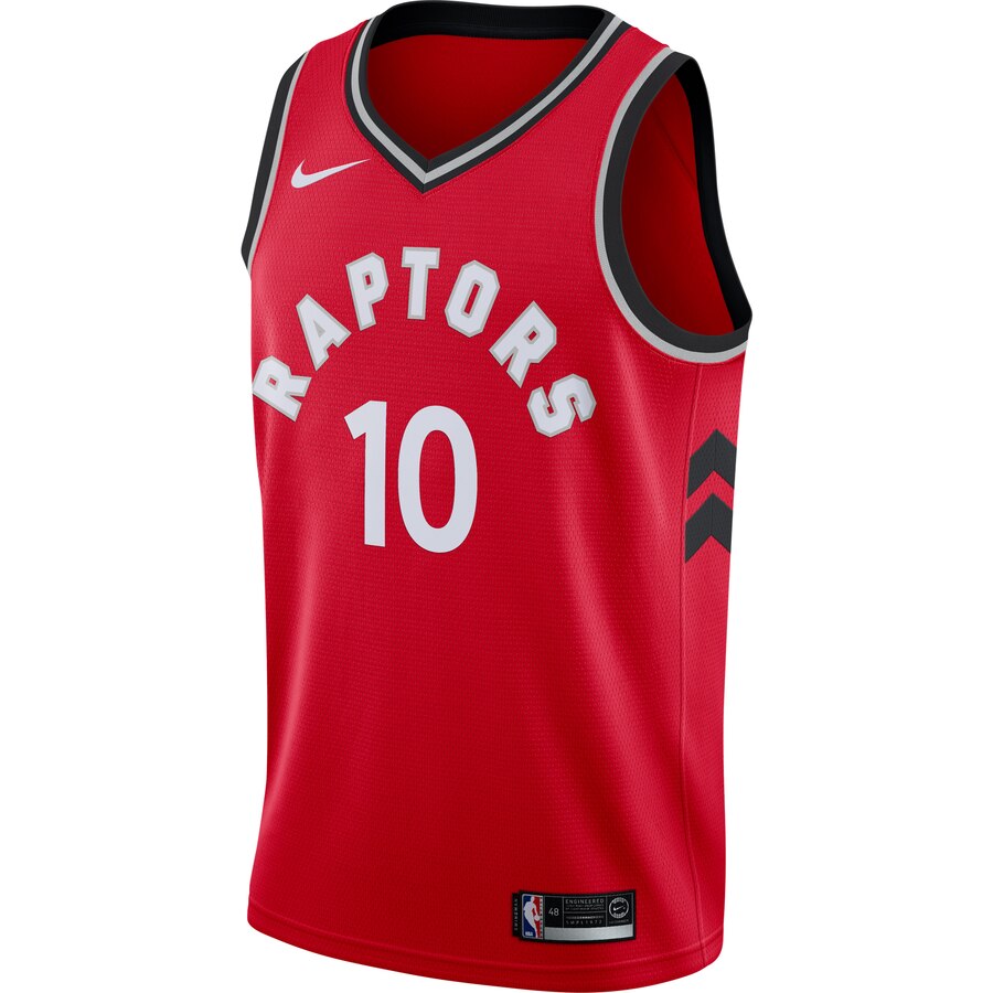 Alternative view of Demar Derozan Toronto Raptors Swingman Jersey Red - Icon Edition