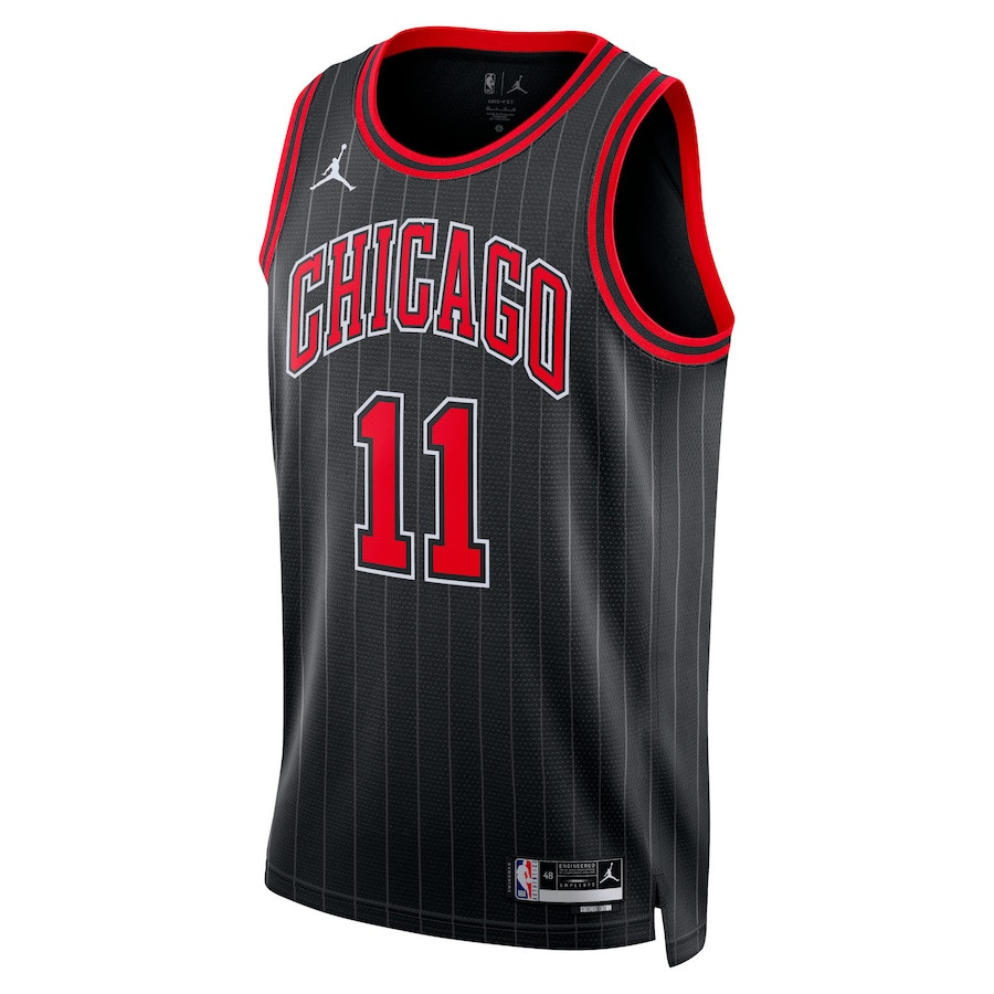 Alternative view of DeMar DeRozen 11 Chicago Bulls Unisex Swingman Jersey - Statement Edition - Black - JS905 